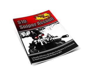 Picture of a $10 sniper assault shown as a colourful magazine